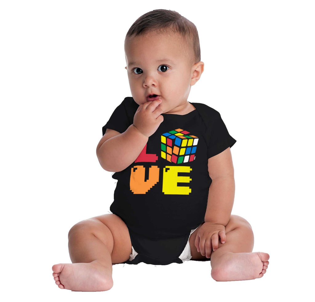 Rubik's Love Romper Bodysuit-Direct To Garment Print-Brisco Baby