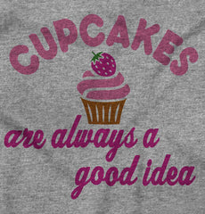 Cupcakes Infant Toddler T Shirt-Direct To Garment Print-Brisco Baby