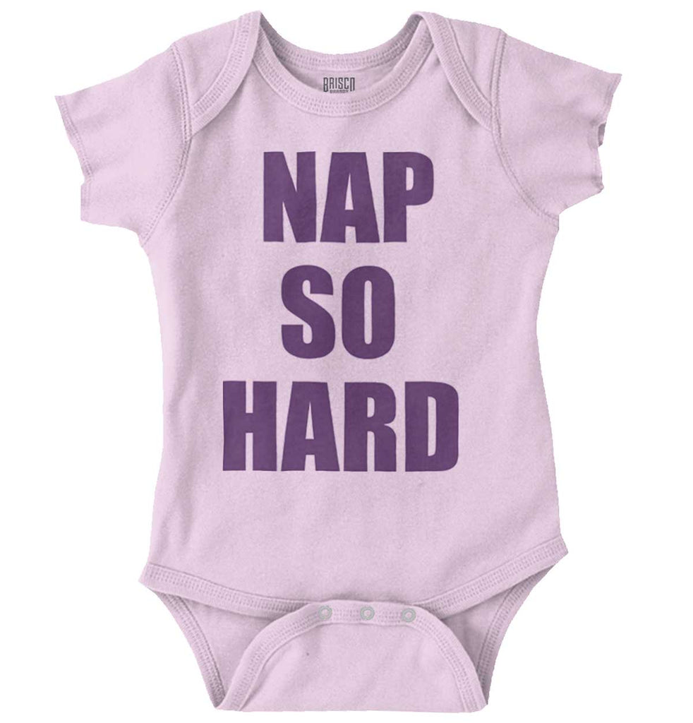 Nap So Hard Romper Bodysuit-Direct To Garment Print-Brisco Baby