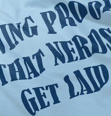 Nerds Get Laid Infant Baby Bib-Direct To Garment Print-Brisco Baby