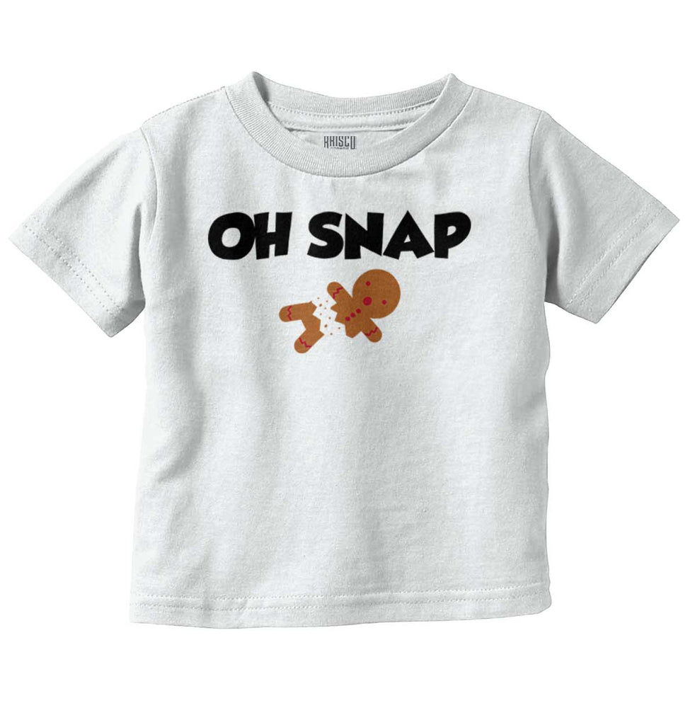 Oh Snap Gingerbread Infant Toddler T Shirt-Direct To Garment Print-Brisco Baby