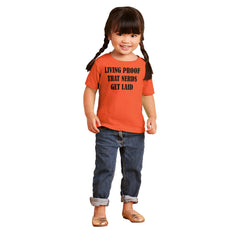 Nerds Get Laid Infant Toddler T Shirt-Direct To Garment Print-Brisco Baby