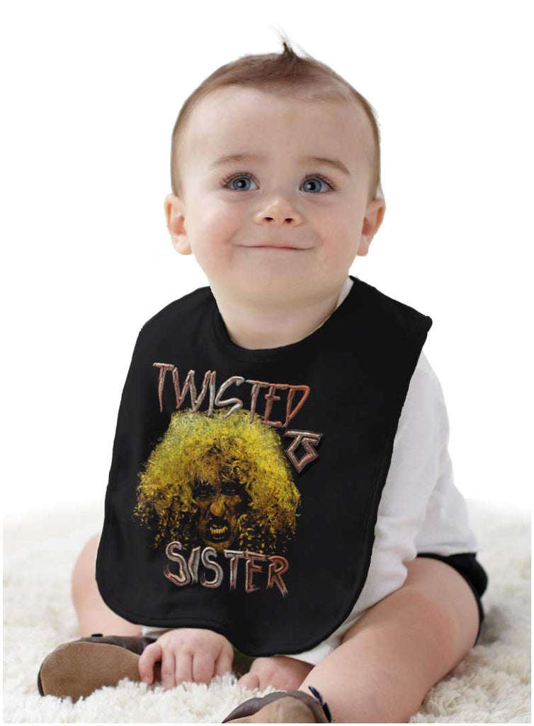 Dee Snider Infant Baby Bib-Direct To Garment Print-Brisco Baby