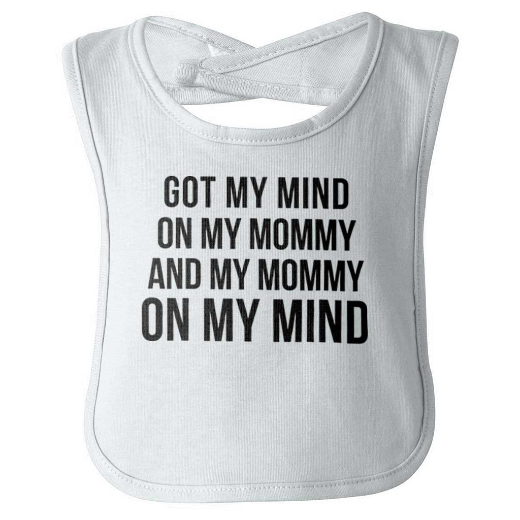 Mind On Mommy Infant Baby Bib-Direct To Garment Print-Brisco Baby