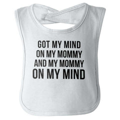 Mind On Mommy Infant Baby Bib-Direct To Garment Print-Brisco Baby