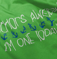 Anchors Aweigh Infant Toddler T Shirt-Direct To Garment Print-Brisco Baby