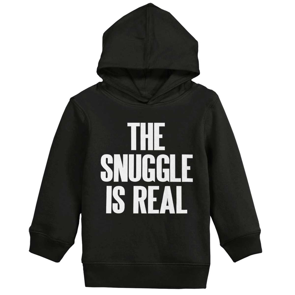 Snuggle Is Real Toddler Pullover Hoodie-Direct To Garment Print-Brisco Baby