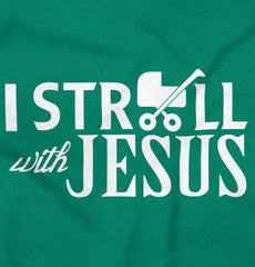 Stroll With Jesus Toddler Pullover Hoodie-Direct To Garment Print-Brisco Baby