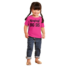 Newest Big Sis Infant Toddler T Shirt-Direct To Garment Print-Brisco Baby