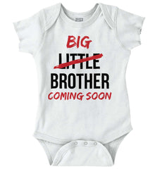 Big Brother Coming Soon Romper Bodysuit-Direct To Garment Print-Brisco Baby