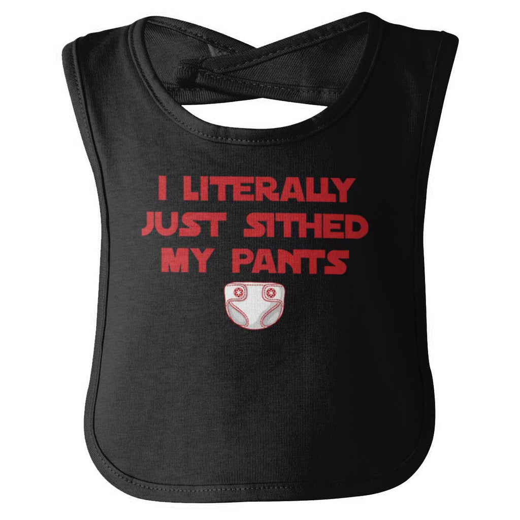Just Sithed My Pants Infant Baby Bib-Direct To Garment Print-Brisco Baby