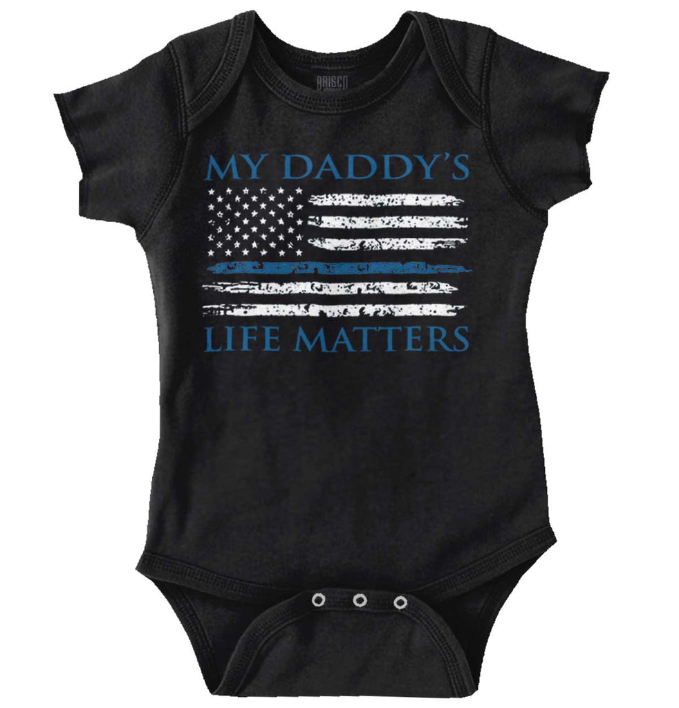 Daddy's Life Romper Bodysuit-Direct To Garment Print-Brisco Baby