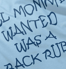 Mommy Backrub Infant Baby Bib-Direct To Garment Print-Brisco Baby