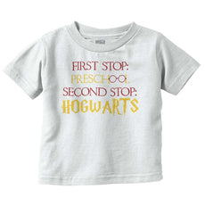 Preschool Hogwarts Infant Toddler T Shirt-Direct To Garment Print-Brisco Baby