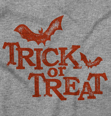 Trick or Treat Bats Infant Toddler T Shirt-Direct To Garment Print-Brisco Baby