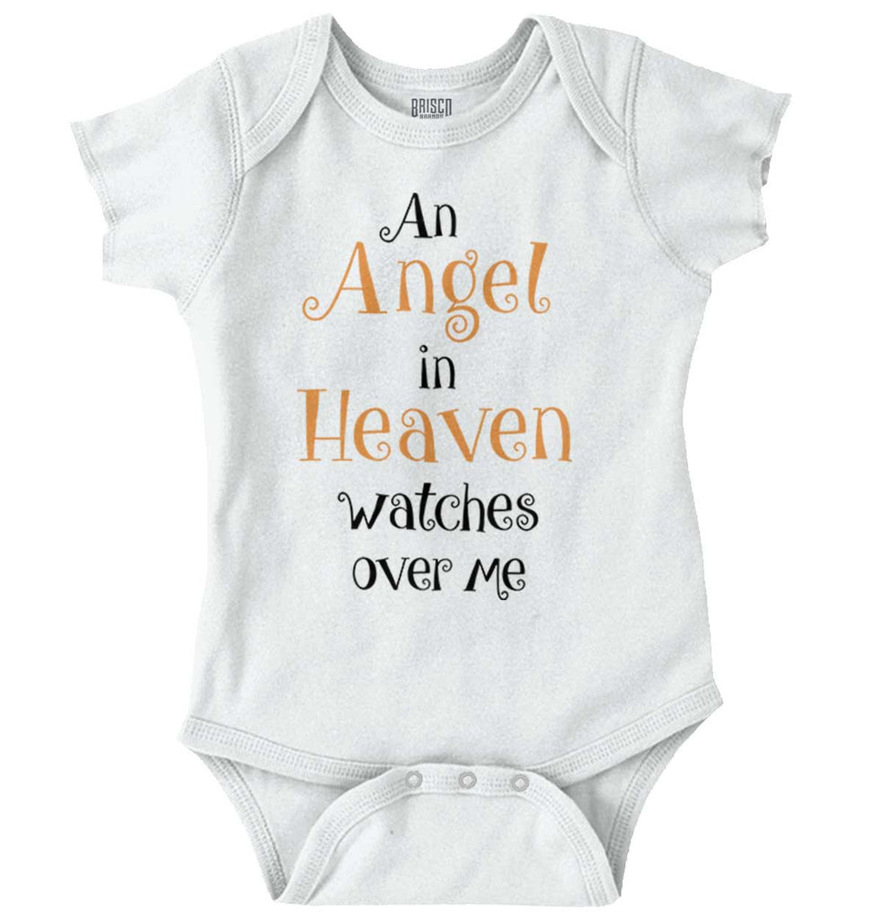 Angels Watching Romper Bodysuit-Direct To Garment Print-Brisco Baby