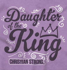 Daughter Of The King Toddler Ruffled Trim T-Shirt-Direct To Garment Print-Brisco Baby