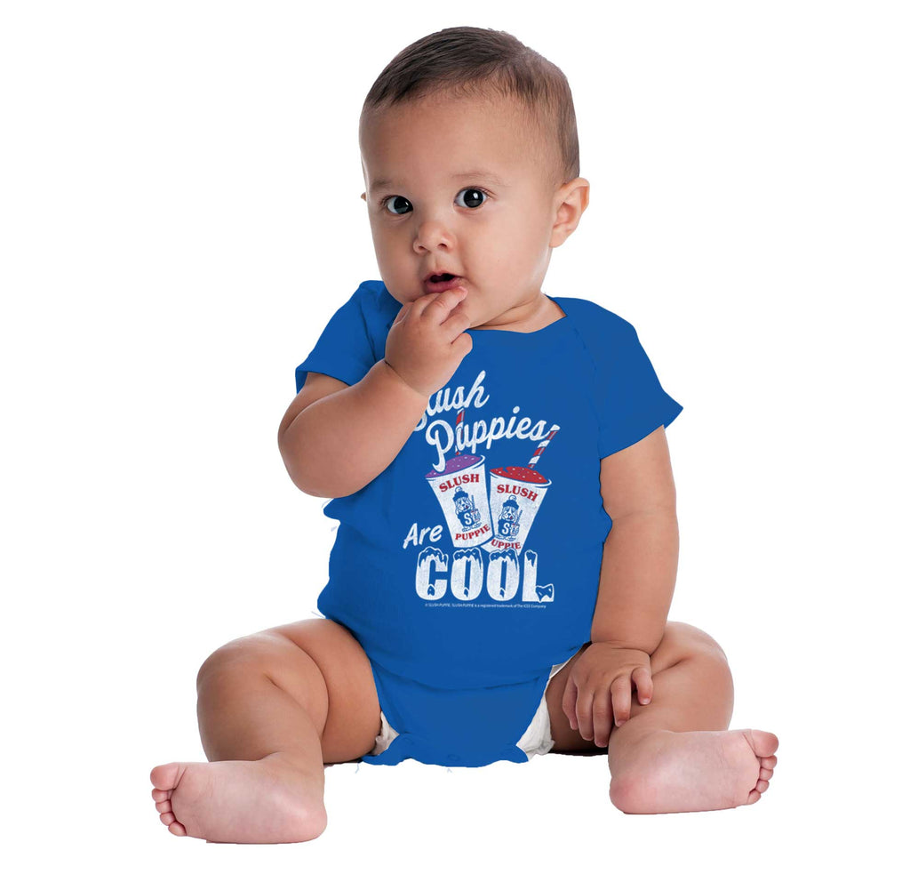 Slush Puppies Are Cool Romper Bodysuit-Direct To Garment Print-Brisco Baby