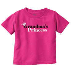 Grandma's Princess Infant Toddler T Shirt-Direct To Garment Print-Brisco Baby