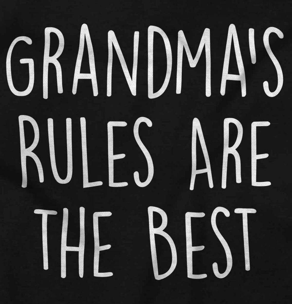 Grandma's Rules Are The Best Infant Baby Bib-Direct To Garment Print-Brisco Baby