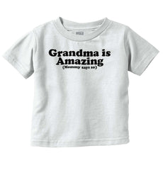 Grandma Amazing Infant Toddler T Shirt-Direct To Garment Print-Brisco Baby