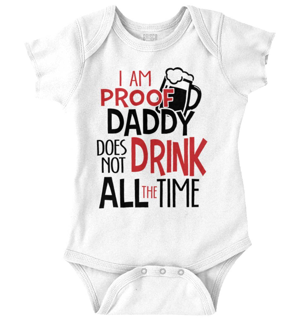 Drinking Dad Romper Bodysuit-Direct To Garment Print-Brisco Baby