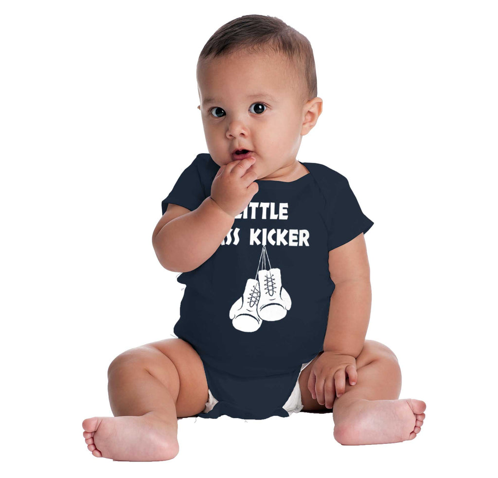 Little Ass Kicker Romper Bodysuit-Direct To Garment Print-Brisco Baby