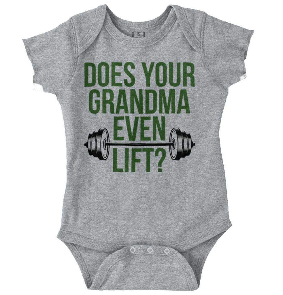 Grandma Lift Romper Bodysuit-Direct To Garment Print-Brisco Baby