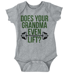 Grandma Lift Romper Bodysuit-Direct To Garment Print-Brisco Baby
