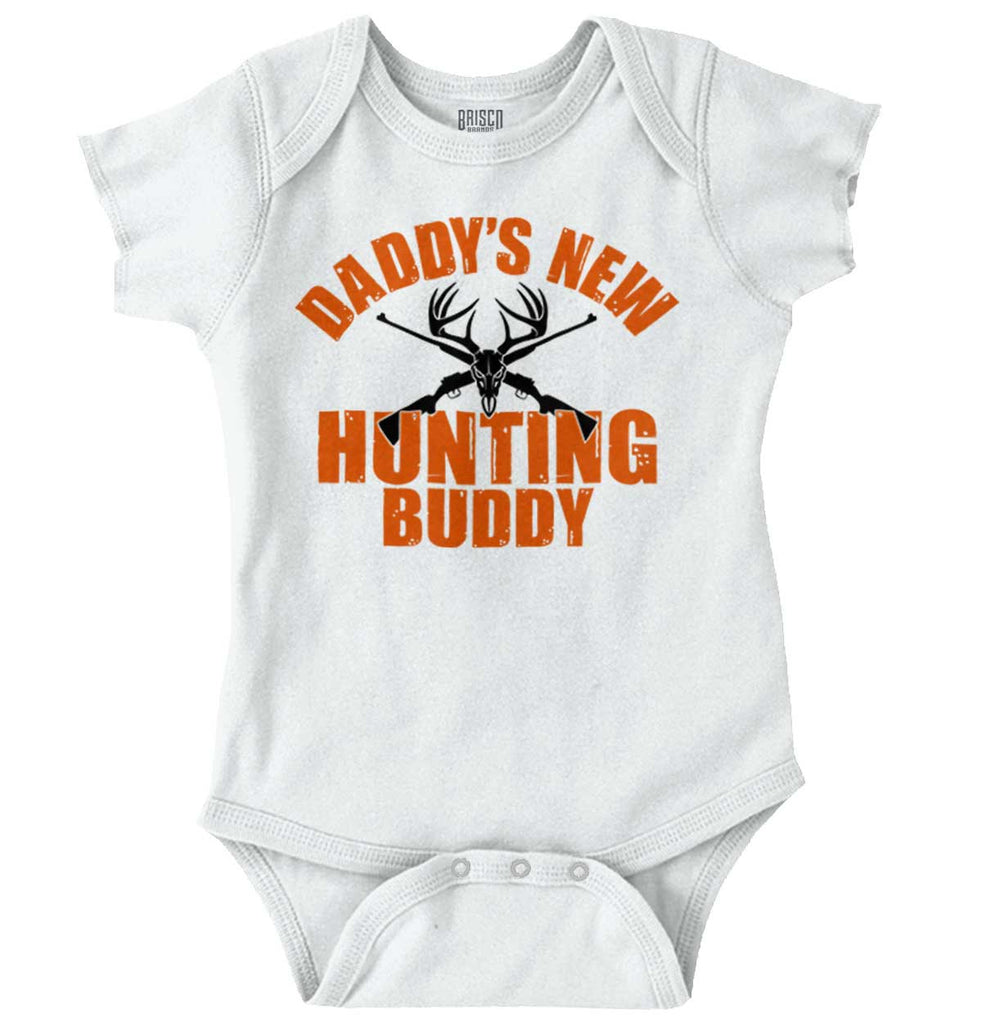 New Deer Hunting Buddy Romper Bodysuit-Direct To Garment Print-Brisco Baby