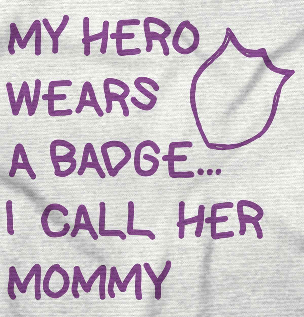 Hero Wears Badge Solid Baby Infant Dress-Direct To Garment Print-Brisco Baby