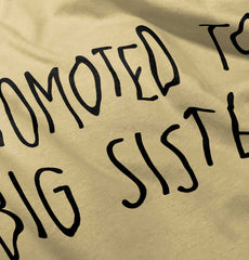 Promoted To Big Sister Romper Bodysuit-Direct To Garment Print-Brisco Baby