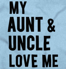 Aunt And Uncle Love Me Infant Baby Bib-Direct To Garment Print-Brisco Baby
