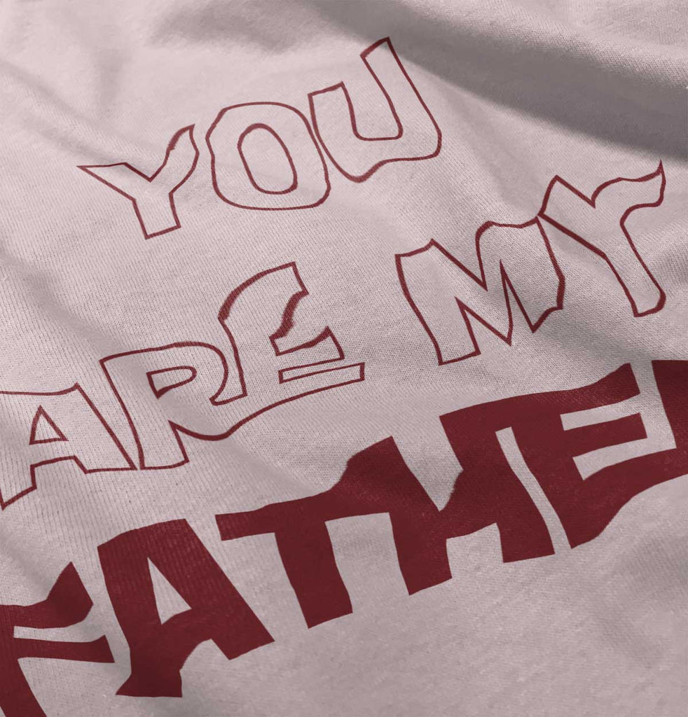 You Are My Father Baby Ruffled Trim Romper-Direct To Garment Print-Brisco Baby