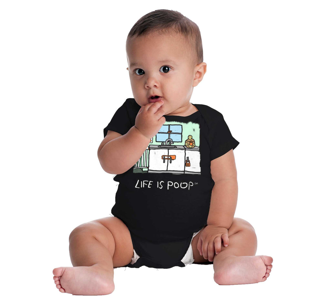 Safety Locks Romper Bodysuit-Direct To Garment Print-Brisco Baby