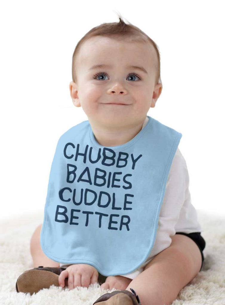 Chubby Babies Infant Baby Bib-Direct To Garment Print-Brisco Baby