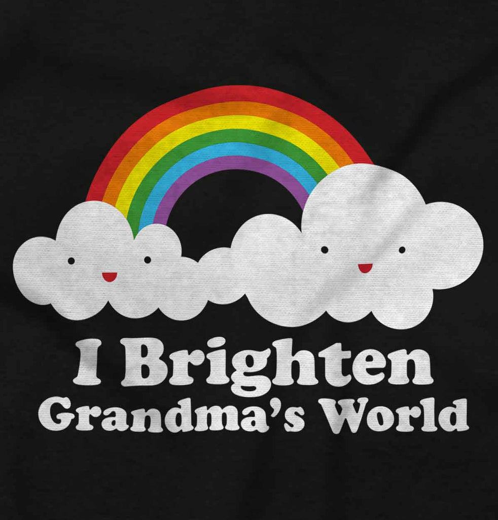 Brighten Grandma's World Romper Bodysuit-Direct To Garment Print-Brisco Baby