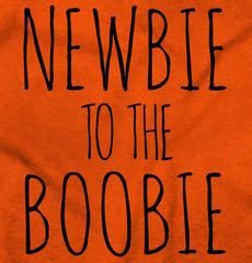 Newbie Boobie Romper Bodysuit-Direct To Garment Print-Brisco Baby