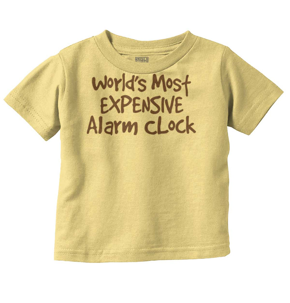 Alarm Clock Infant Toddler T Shirt-Direct To Garment Print-Brisco Baby