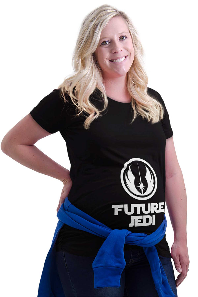 Future Jedi Maternity T-Shirt-Direct To Garment Print-Brisco Baby