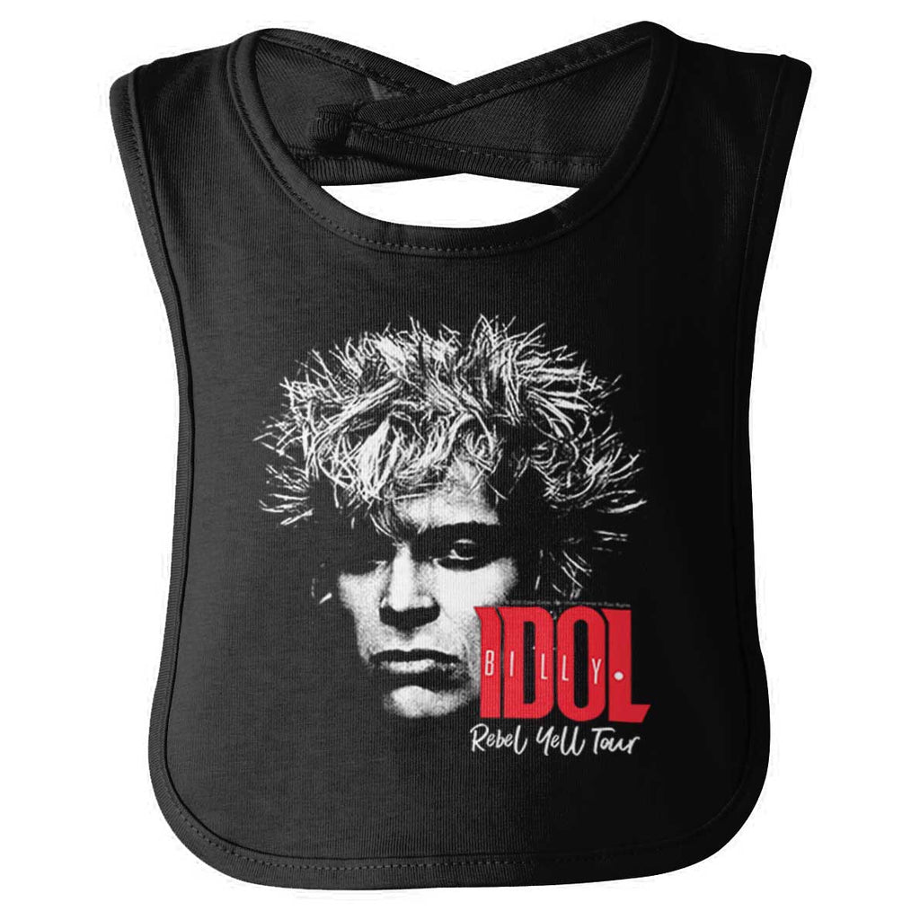 Rebel Yell Tour Infant Baby Bib-Direct To Garment Print-Brisco Baby