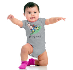 Uphill Baby Car Romper Bodysuit-Direct To Garment Print-Brisco Baby