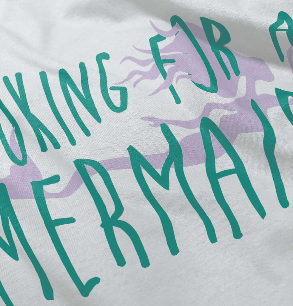 Looking For A Mermaid Infant Baby Bib-Direct To Garment Print-Brisco Baby