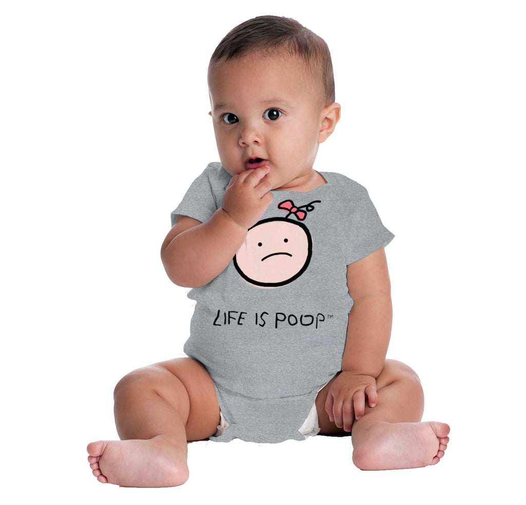 Girl Logo Romper Bodysuit-Direct To Garment Print-Brisco Baby