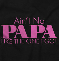 No Papa Like Me Toddler Ruffled Trim T-Shirt-Direct To Garment Print-Brisco Baby