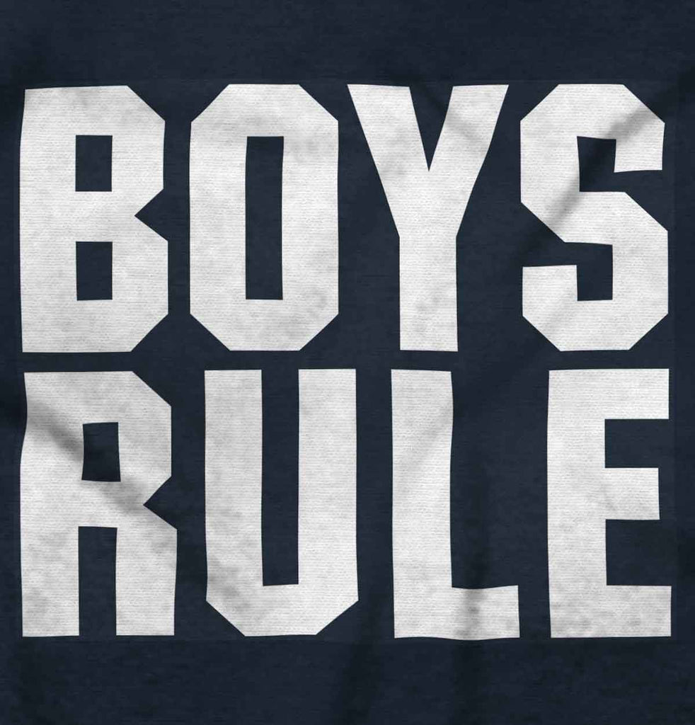 Boys Rule Infant Toddler T Shirt-Direct To Garment Print-Brisco Baby