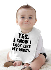 Look Like Daddy Infant Baby Bib-Direct To Garment Print-Brisco Baby