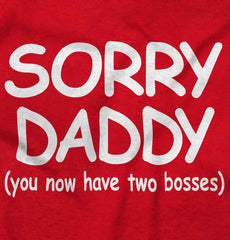 Sorry Daddy Baby Polka Dot Skirt Dress-Direct To Garment Print-Brisco Baby