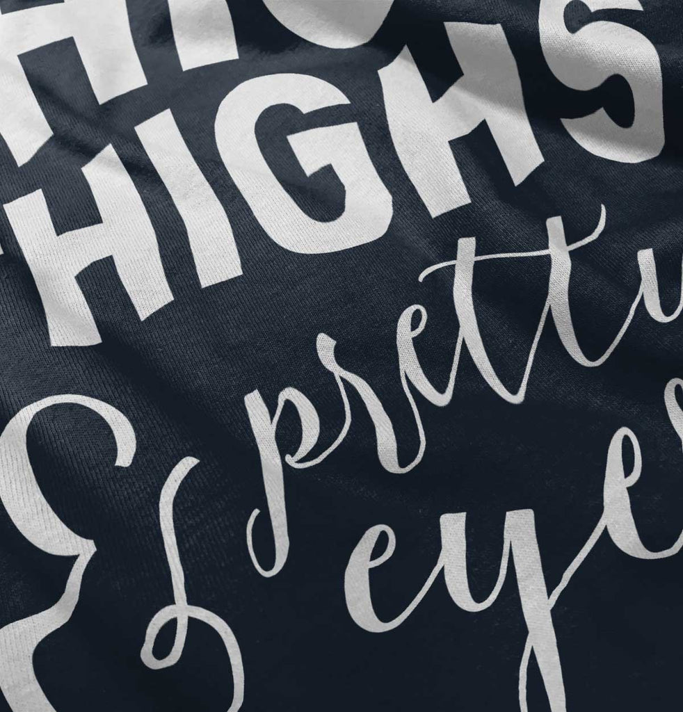 Thick Thighs Romper Bodysuit-Direct To Garment Print-Brisco Baby