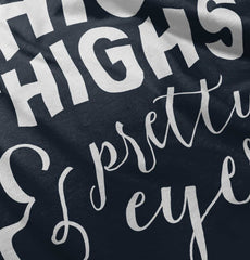 Thick Thighs Romper Bodysuit-Direct To Garment Print-Brisco Baby